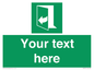 SA7291: Custom sign safe condition door opens pulling right hand side
