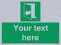 SA7291: Custom sign safe condition door opens pulling right hand side