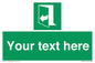 SA7291: Custom sign safe condition door opens pulling right hand side
