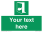 SA7291: Custom sign safe condition door opens pulling right hand side
