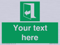 SA7291: Custom sign safe condition door opens pulling right hand side