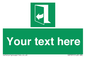 SA7291: Custom sign safe condition door opens pulling right hand side