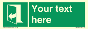 SA7291: Custom sign safe condition door opens pulling right hand side