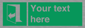 SA7291: Custom sign safe condition door opens pulling right hand side