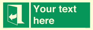 SA7291: Custom sign safe condition door opens pulling right hand side