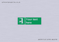 SA7291: Custom sign safe condition door opens pulling right hand side
