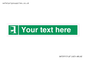 SA7291: Custom sign safe condition door opens pulling right hand side