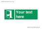 SA7291: Custom sign safe condition door opens pulling right hand side