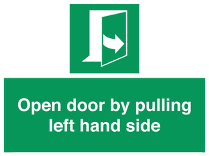 SA7300: Open door by pulling left hand side
