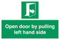 SA7300: Open door by pulling left hand side