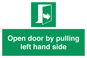 SA7300: Open door by pulling left hand side