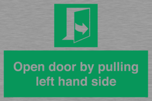 SA7300: Open door by pulling left hand side