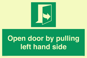 SA7300: Open door by pulling left hand side