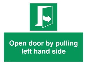 SA7300: Open door by pulling left hand side