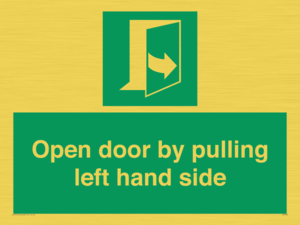 SA7300: Open door by pulling left hand side