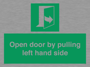 SA7300: Open door by pulling left hand side