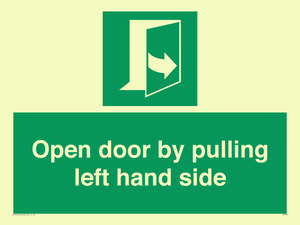 SA7300: Open door by pulling left hand side