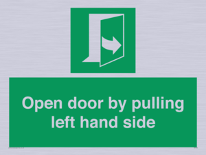 SA7300: Open door by pulling left hand side