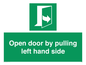 SA7300: Open door by pulling left hand side