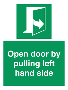 SA7300: Open door by pulling left hand side