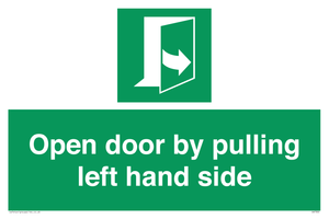 SA7300: Open door by pulling left hand side