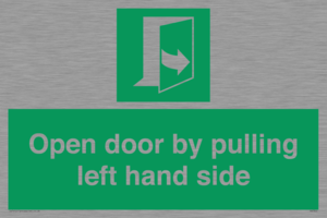 SA7300: Open door by pulling left hand side