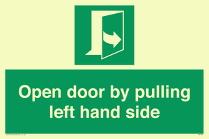 SA7300: Open door by pulling left hand side