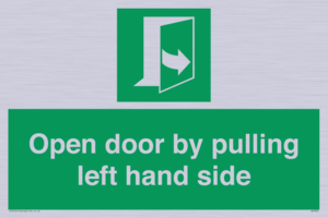 SA7300: Open door by pulling left hand side