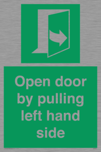 SA7300: Open door by pulling left hand side