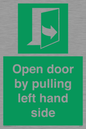 SA7300: Open door by pulling left hand side