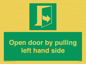 SA7300: Open door by pulling left hand side