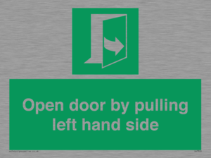 SA7300: Open door by pulling left hand side