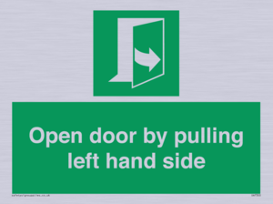 SA7300: Open door by pulling left hand side