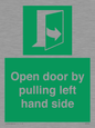 SA7300: Open door by pulling left hand side