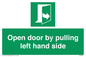 SA7300: Open door by pulling left hand side