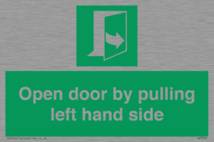 SA7300: Open door by pulling left hand side