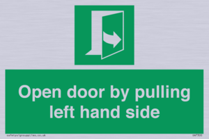 SA7300: Open door by pulling left hand side