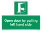 SA7300: Open door by pulling left hand side