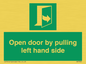 SA7300: Open door by pulling left hand side