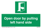 SA7300: Open door by pulling left hand side