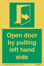 SA7300: Open door by pulling left hand side