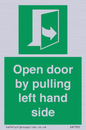 SA7300: Open door by pulling left hand side