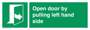 SA7300: Open door by pulling left hand side