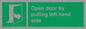 SA7300: Open door by pulling left hand side