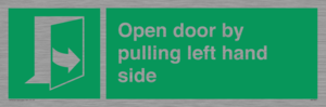 SA7300: Open door by pulling left hand side