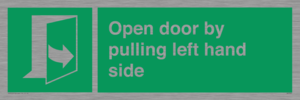 SA7300: Open door by pulling left hand side