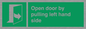 SA7300: Open door by pulling left hand side