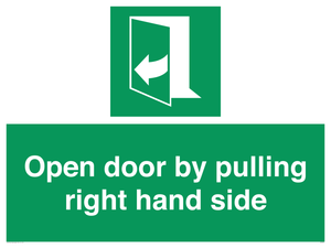 SA7301: Open door by pulling right hand side