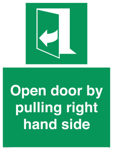 SA7301: Open door by pulling right hand side