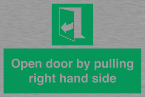 SA7301: Open door by pulling right hand side